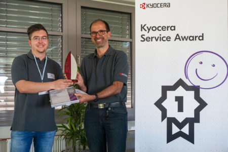 2. Platz beim Kyocera Service Award